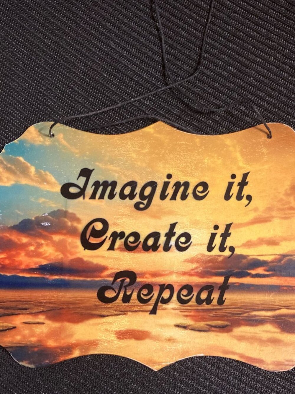 Handcrafted "Imagine it" Sign